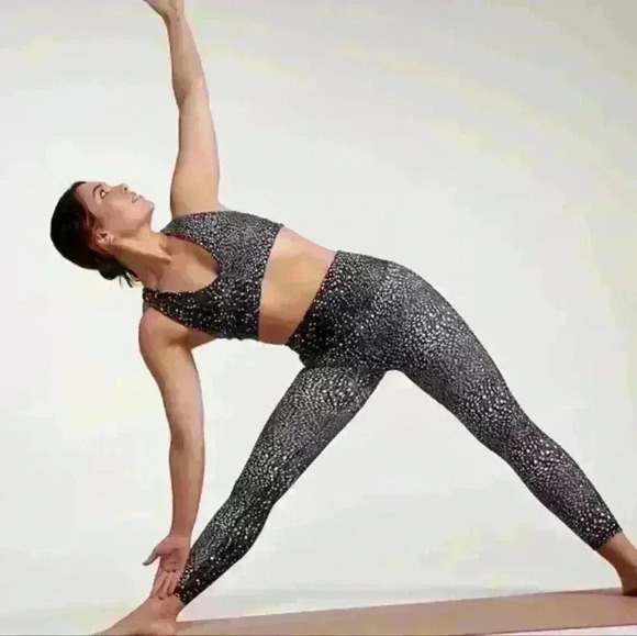 NWT Calia Women's Sports Bra Essentials Cinch Front Polka Dot XS Stretch - Picture 4 of 6